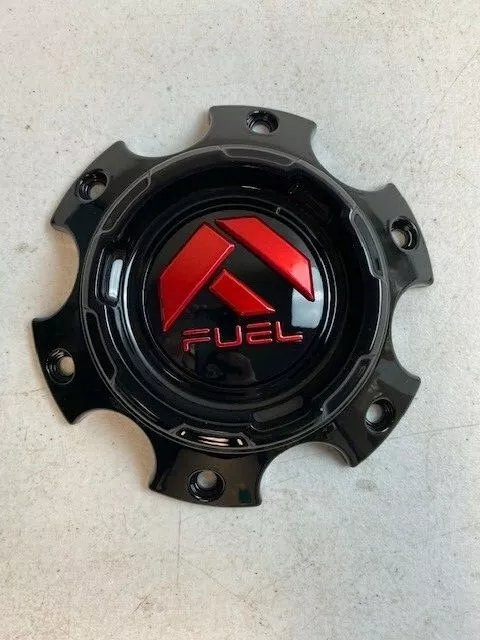Fuel Offroad 1005-69GBQ Gloss Black W/ Red Logo Wheel Center Cap