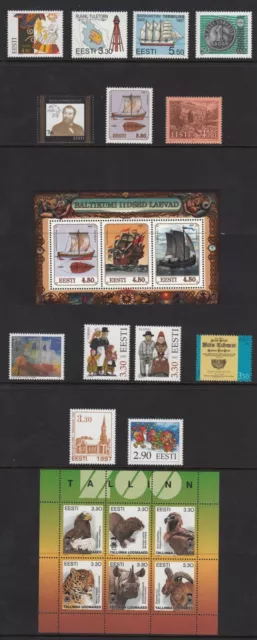 Estonia Estland Complete Year Set Mint MNH Full Stamp Set + Sheets 1997