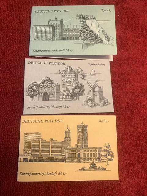 DDR Sondermarken-Heftchen SMHD 45, 46, 47a