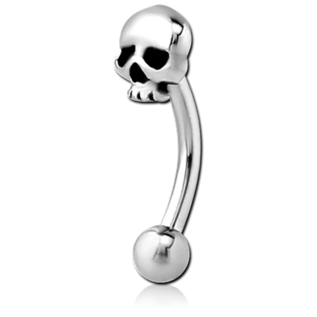 Augenbrauenpiercing Totenkopf Skull La Muerte Tragus Helix Ohrschmuck Bauchnabel