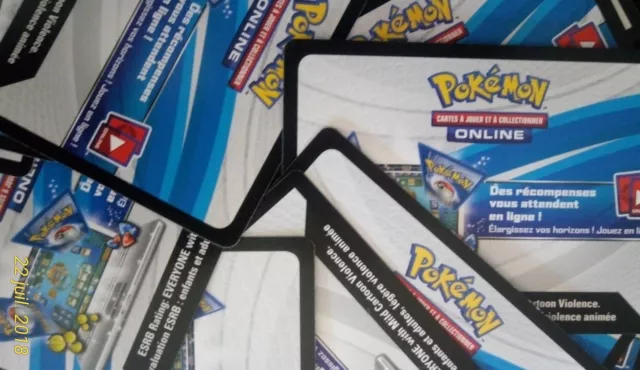 Lot 25 Codes Online Pokemon Sl3 Ombres Ardentes(Fr)