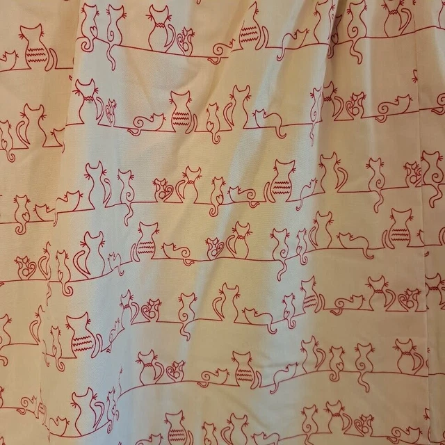 DELIZIOSE TENDE BELLEBOO-CAT CROSTATE IN COTONE-79""Wx55""- BUONE
