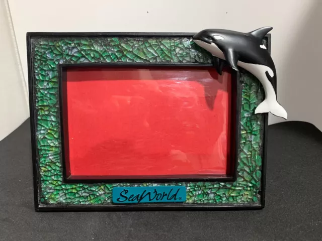 Sea World Picture Frame 3D Shamu Killer Whale Orca 4x6 Photo