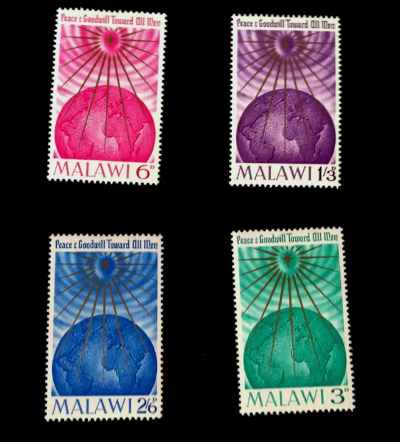 Malawi Scott # 18-21 Neuf Neuf Neuf Neuf Noël Topique