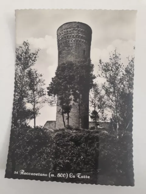 Cartolina b/n ROCCAVERANO (Asti) La Torre  Viaggiata (anni '50)