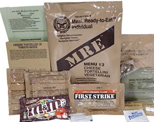 US ARMY MRE RATION EPA MEAL READY TO EAT 02/ 2025 Menü Zufällig 124 vorhanden. EUR 9,99 US ARMY MRE RATION EPA MEAL READY TO EAT 02/ 2025 Menü Zufällig 124 vorhanden. EUR 9,99