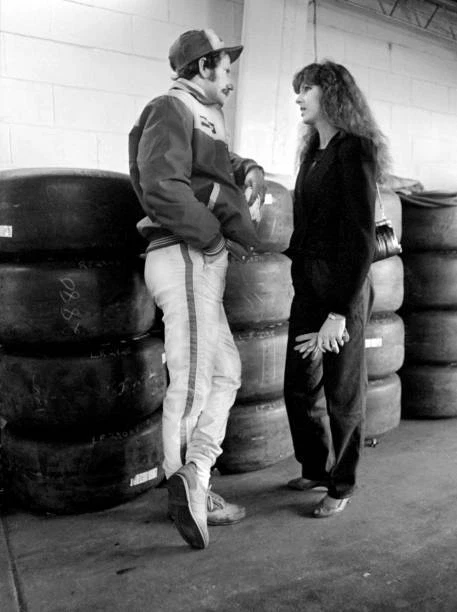 DALE EARNHARDT SR & His Wife Teresa Earnhardt Stand Beside 1982 OLD