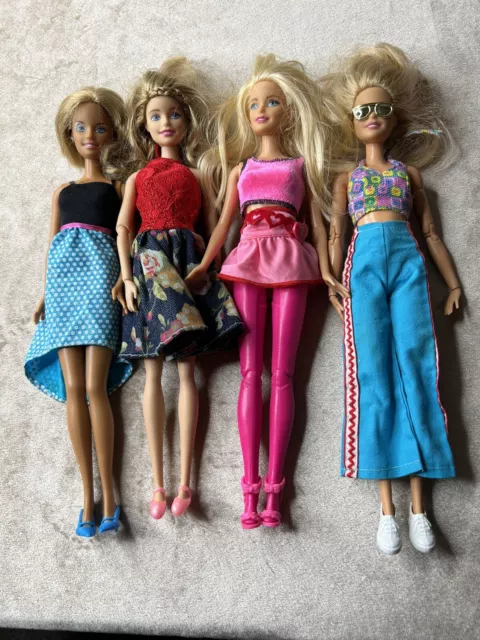 1999- 2015 Mattel Barbie Doll Fashionistas 2 With Articulated Arms & Hands