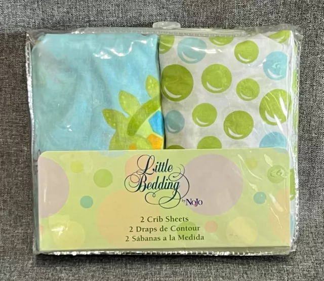 Crib Sheet OCEAN DREAMS Set Of 2 Little Bedding By NoJo Sheets NEW