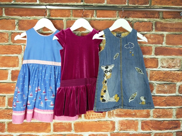 BABY GIRLS BUNDLE AGE 12-18 MONTHS NEXT M&S etc DRESS SET DENIM PARTY KIDS 86CM
