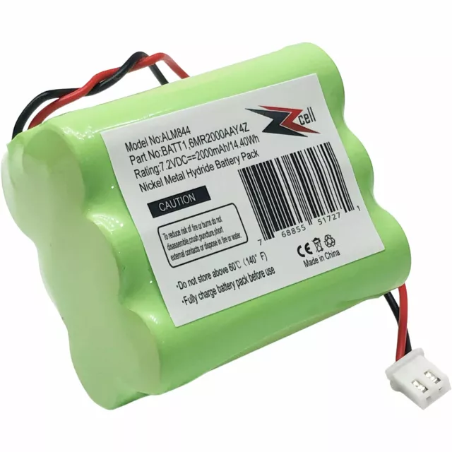 ZZcell Batterie de Rechange Pour 2Gig BATT1,BATT1X,BATT2X,6MR2000AAY4