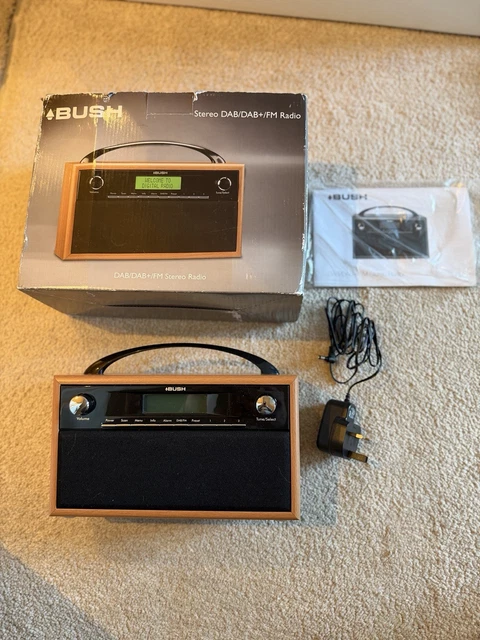 BUSH PORTABLE MAINS FM DAB alarm clock radio £19.96 - PicClick UK