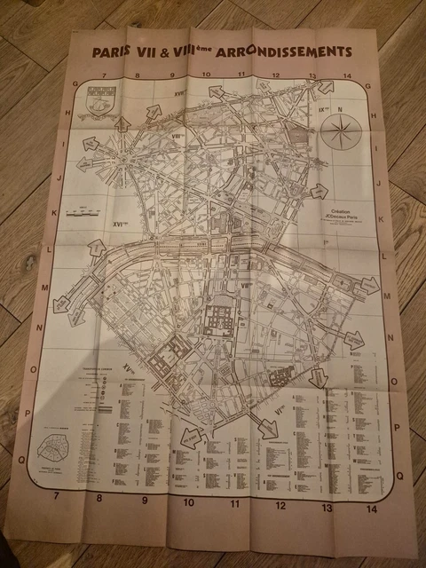 CARTE ROUTIERE ANCIENNE Entoilee Geisendorfer Seine Inferieure Ech/ 1