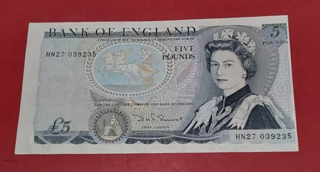 £5 Somerset  Error Note ,,Miscut Error  Left And Right Sides ,,,  vf - Vf+