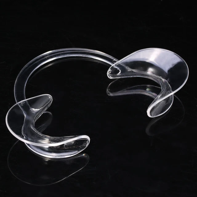 10pcs Disposable Teeth Mouth Opener Cheek Dental Clear C Type Retractor Tran Dso