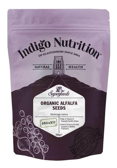 Erbe indaco semi di erba medica biologica 250 g - 1 kg spedizione gratuita