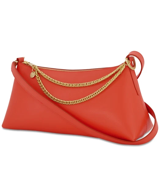 Zac Posen Womens Zip Top Shoulder Bag Orange Blossom NEW 722947