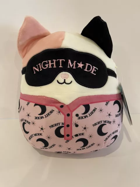 Squishmallows 8" KATSLA Cat Pajama Series Night Mode Sleeping Mask NWT