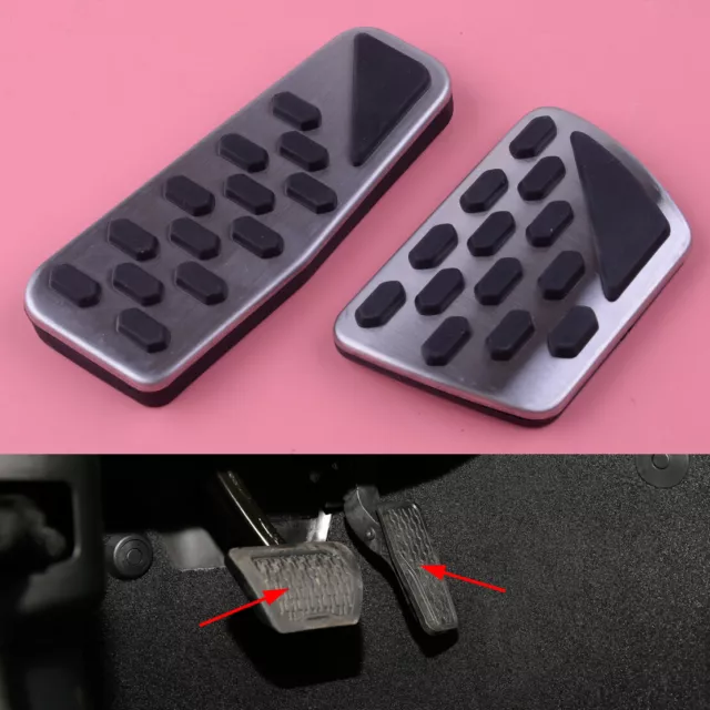 Gas Brake Pedal Cover Fit For  Jeep Wrangler JL 2018 2019 Accelerator Pad Set FR