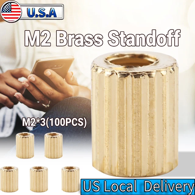 M2 Female-Female Brass Standoff Column Spacer Support Spacer Pillar For Camera
