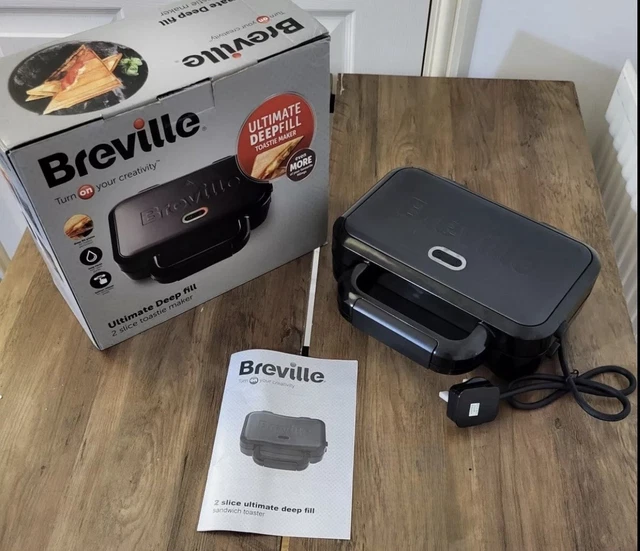 BREVILLE VST082 ULTIMATE Deep Fill Toastie Maker -Black Slice