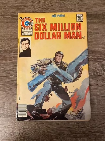 THE SIX MILLION DOLLAR MAN #1 JUNE 1976 STEVE AUSTIN STATON GILL CHARLTON ad