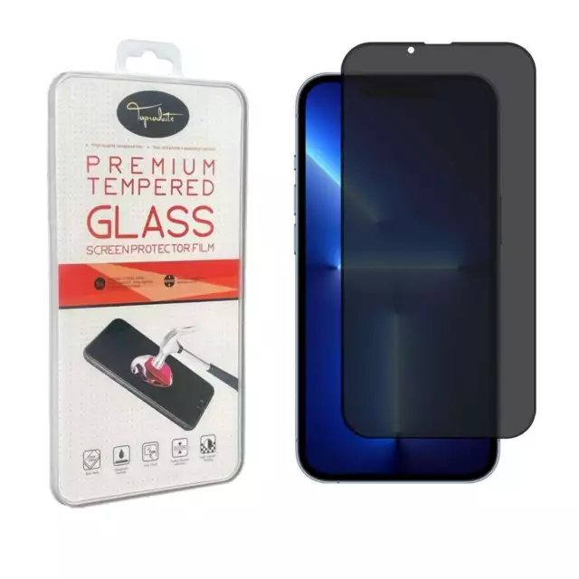 Film de protection en Verre trempé Anti Espion pour iPhone 14