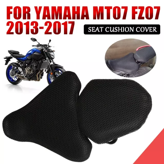 For YAMAHA MT 07 MT07 FZ-07 FZ07 2017 Cushion Seat Cover 3D Mesh Net Saddle