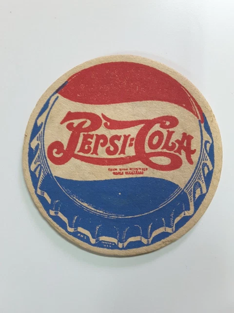 Pepsi Cola Coaster Button Spanish & English 60s Bottle Rare A Pepsi Cola Coaster Button Spanish & English 60s Bottle Rare A