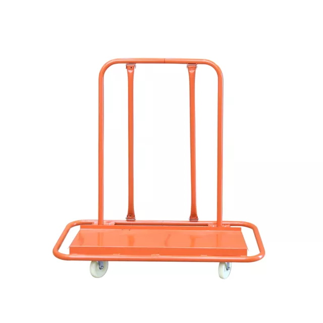 Heavy Duty Drywall Sheet Cart & Panel Dolly Load 720KG w/ 4 Swivel Wheels Orange 2