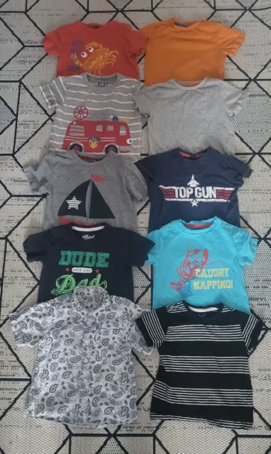 21 Item Infant Boy Summer Bundle 2-3yrs Tshirts & Pair of Shorts NEXT TU F&F Etc