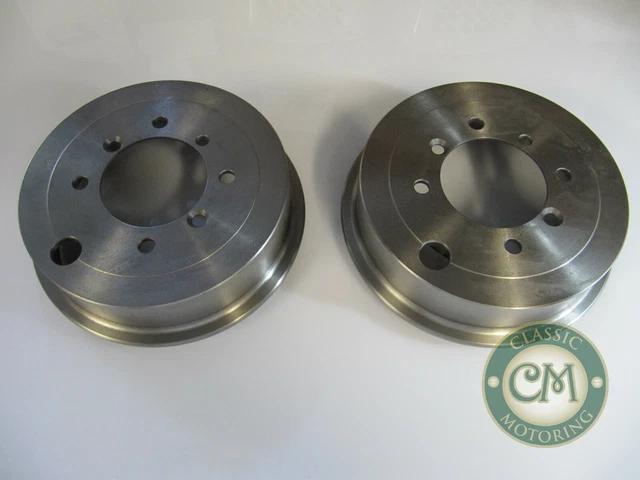 Brake Drums x 2 - 7" - Morris Minor 1000, Austin Healey Sprite & MG Midget