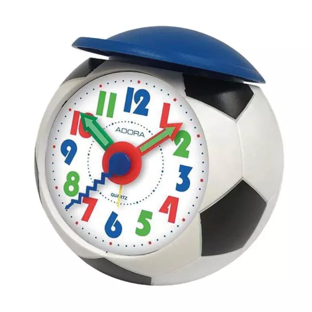 Adora Analogique Réveil pour Enfants Forme de Football Plastique Bip Quartz