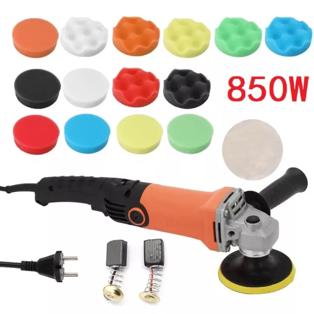 Profi Poliermaschine Polierer Schleifmaschine Auto Politur 850W Zubehör Set kit