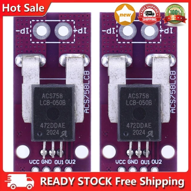 5Pcs ACS758 ACS758-100B 100A Linear Current Sensor ACS758LCB