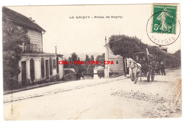 Carte Postale Ancienne CPA 93 Gagny Rue De Montfermeil - Années 1900, Scène De Vie