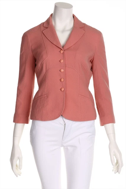 MOSCHINO ECONOMICO E CHIC Blazer Pura Lana Vergine XS rosa polvere