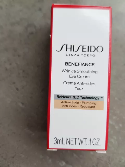 Shiseido Benefiance Wrinkle Smoothing Augencreme 3 ml, neu