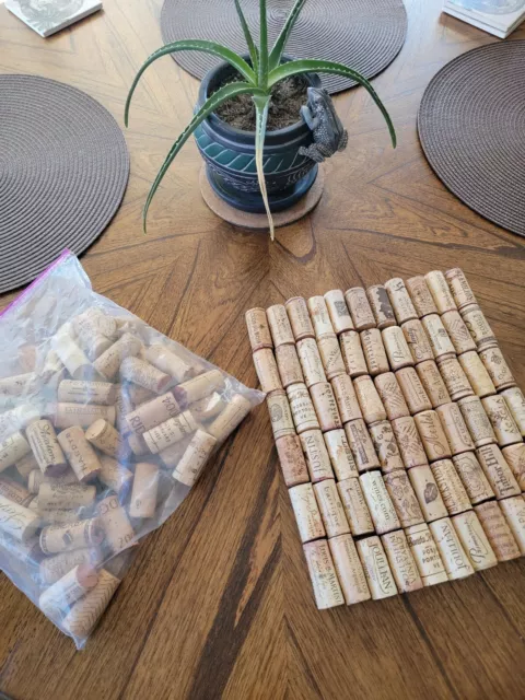 Wine Corks LOT of 110+ Assorted Names Sizes & Shapes, used cleaned, Arts Crafts