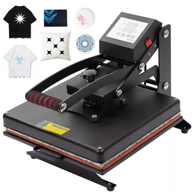 15 x 15 Digital Clamshell Heat Press Transfer T-Shirt Sublimation Press  Machine
