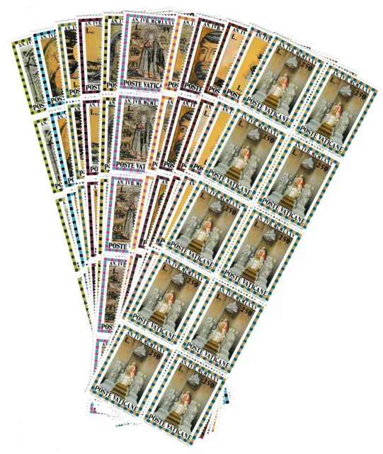 s41501 DEALER STOCK VATICANO 1974 MNH** Anno Santo 11v (X10 SETS)