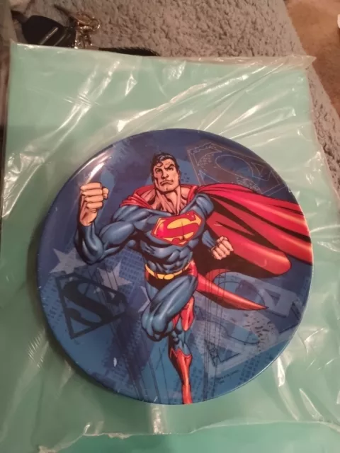 Vintage DC Comics Superman Plate Zak Design & The Justice League By Trudeau