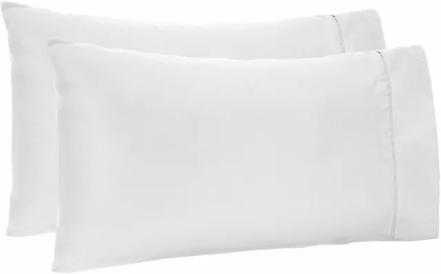 Beautiful Pillow Case Set 1000 TC Egyptian Cotton Solid Colors Queen/King Size