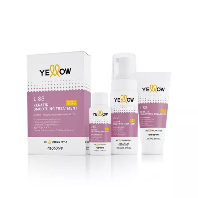 Traitement Lissage Anti Frisottis Alfaparf Jaune Liss Kératine smoothing 285ml