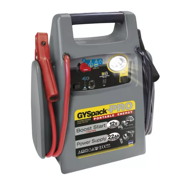 GYS 025523 Gyspack Pro 12 V Auto Booster Peak 1750A