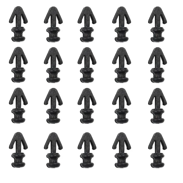 26 Boucles De Porte De Voiture - Taille 23x27 Mm, Noir, En PP - Pour Installation/Remplissage Panneaux De Porte