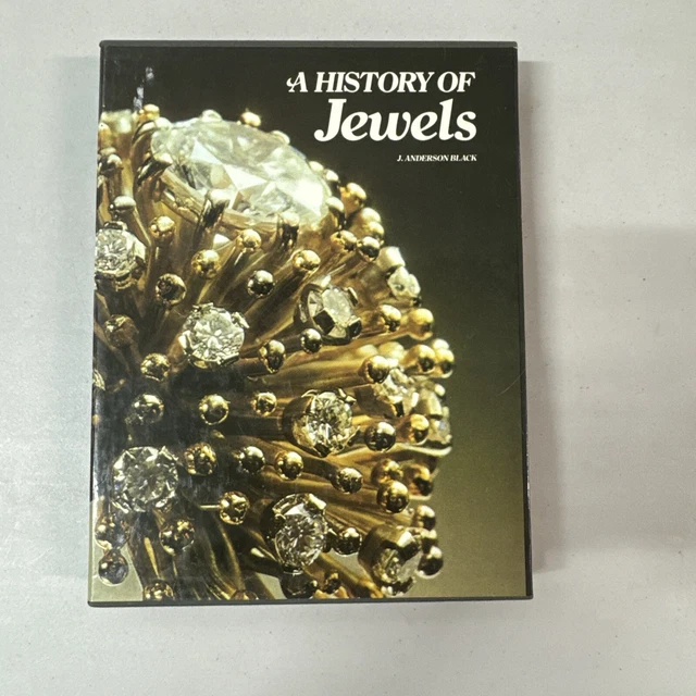 A History of Jewels Hardcover Book in Slipcase By J. Anderson Black 1974