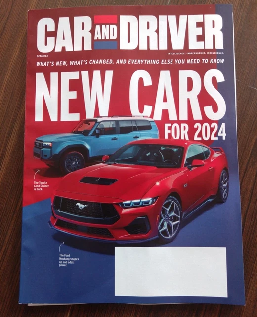 CAR AND DRIVER Magazine October 2023 "2024 Ford Mustang" Brand New