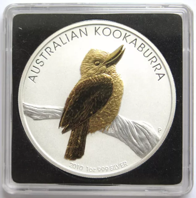 1 Dollar 2010, Australien, 1 Oz 999er Silber,  Australian Kookaburra