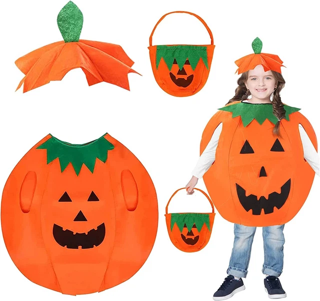 Mizijia 3PCS Costume di Halloween per Bambini Zucca Costume da Zucca per Ba